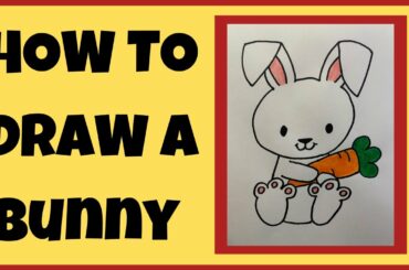 How to Draw a Cute Bunny  l  Simple easy step-by-step