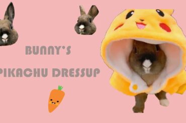 【Cute Bunny's Pikachu Dress Up】兔星人變身比卡超