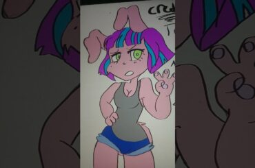 Furry affinity cute bunny drawing