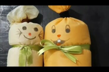 Cute little bunnies out of household materials!