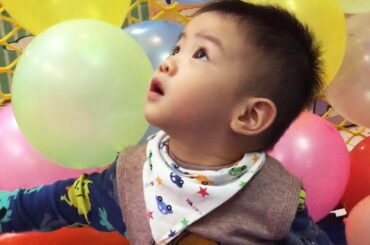 Cute Baby Playing With balloon