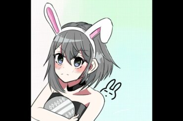 【Illustration】Drawing a cute Bunny Maid #1