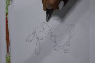How to DRAW A CUTE RABBIT PENCIL SKETCH