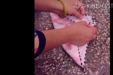 How to make a cute bunny with a towel and paper