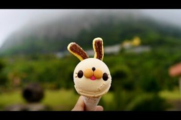 A cute rabbit shaped ice cream┃귀여운 토끼 모양 아이스크림┃Korean Street Food