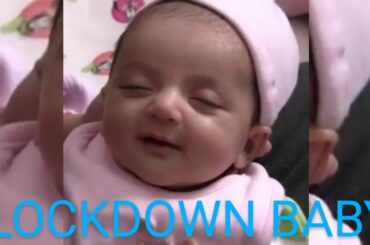 Cute Baby Smile in Sleeping Lockdown Born Baby Very Cute LOCKDOWN BABY