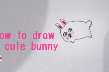 How to draw a cute bunny 🐰