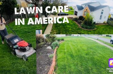 Vlog | How to Mow a Lawn properly | America లొ Lawn Care ఇల చెస్థము | Cute Rabbit babies in our Lawn