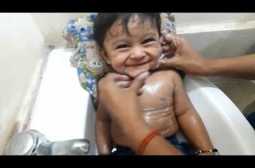 Baby bathing|| cute baby