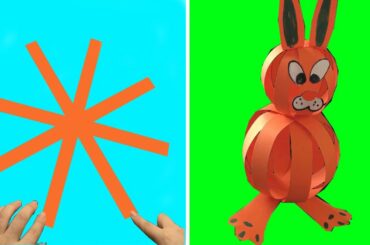 How to Make a Paper Bunny Rabbit / FUN AND CUTE EASTER DIYs / EASY Paper Crafts