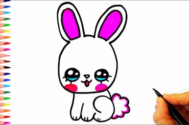 Sevimli Minik Tavşan Nasıl Çizilir? - How To Draw a Cute Rabbit
