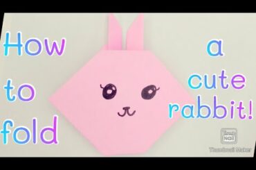 How to fold a cute rabbit!🐰 Fun kids video!!!😄