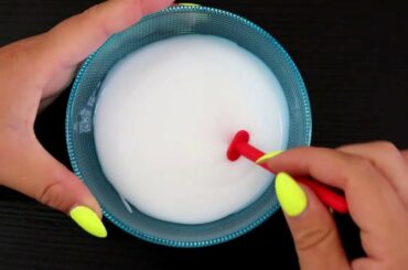How To Make Super Cute Slime Gift At Home White rabbit slime