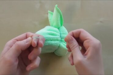 CUTE BUNNY output - Towel Folding | Mikee Pactol Esparaguera