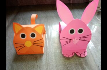 How to create cute rabbit and cat using A4 paper very easy step by step  tutorial