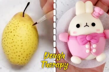 Cute Dough Therapy & Relaxing Videos - Pear & Bunny
