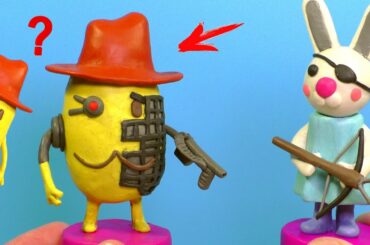 Making ROBOT Mister P and BUNNY from Piggy Game