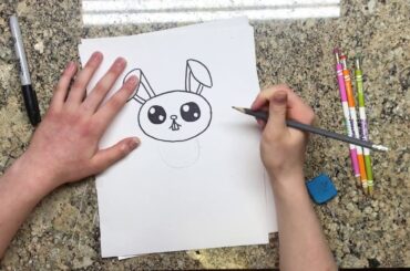 How to draw a cute bunny