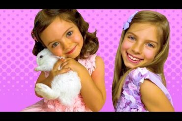 Diana and her sisters found a funny bunny