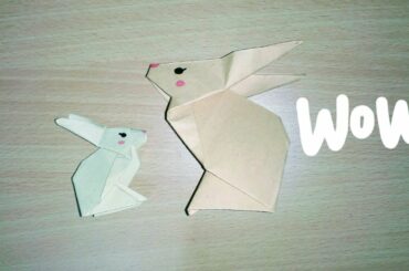 How to make a cute paper rabbit.