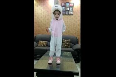 Aaradhya Gaur as a cute bunny rabbit :)🐰🐰😊😊