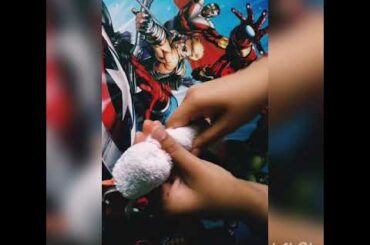 How to make cute Bunny with handkerchief🐰🐇