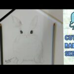 Cute bunny sketch for beginners