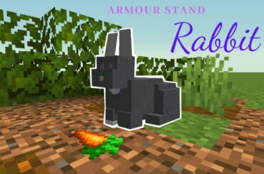 Building a rabbit using armour stands!