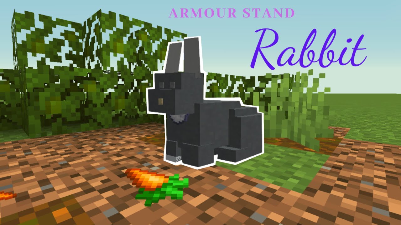 Building a rabbit using armour stands!