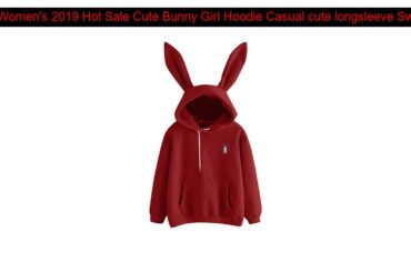 Detail Women's 2019 Hot Sale Cute Bunny Girl Hoodie Casual cute longsleeve Sweatshirt Pullover with