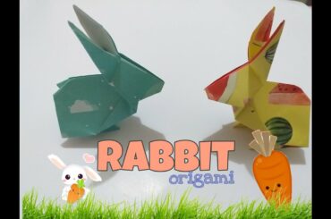 RABBIT CRAFT 🐇! ORIGAMI, CUTE AND LOVELY. 🥕🐇