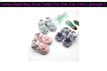 Get Cartoon Rabbit Baby Shoes Toddler First Walk Cute Cotton Lightweight Comfortable Booties Newbor