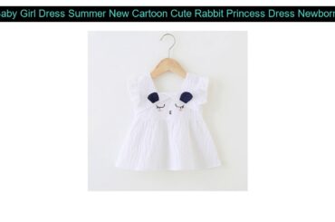 Top Baby Girl Dress Summer New Cartoon Cute Rabbit Princess Dress Newborn Baby Dress Infant Toddler