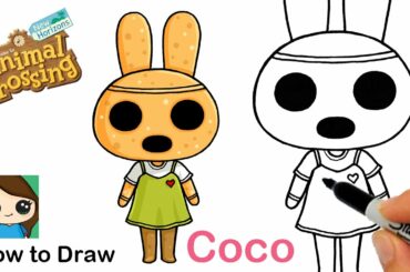 How to Draw Coco the Rabbit | Animal Crossing