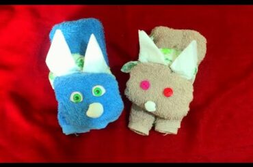 How to make a cute Bunny with a towel waste material craft ideas