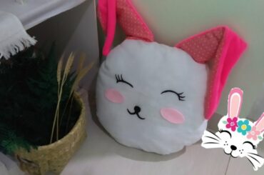 DIY MEMBUAT BANTAL BONEKA KELINCI LUCU | EASY HANDMADE OWN CUTE BUNNY PILLOW