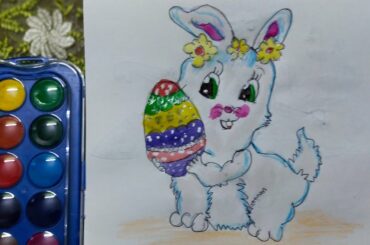 How to make a cute baby bunny rabbit drawing