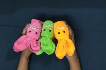 How to make Bunny from napkin.