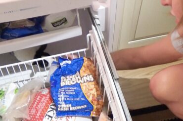 RABBIT REFUSES TO LEAVE FREEZER