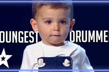 2 Y.O Baby Drummer Is The Youngest Contestant on Got Talent | Kids Got Talent