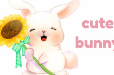 Cute bunny drawing/digital art [time lapse]