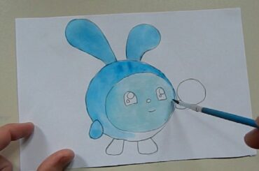 coloring cute  bunny