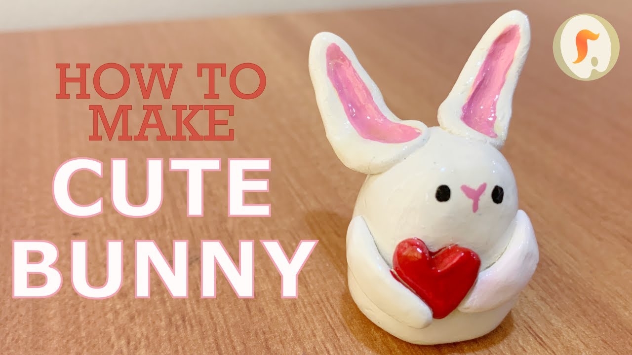 Make Clay Model of Cute Bunny : Clay Art Series