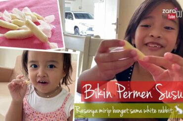 Zara membuat White Rabbit Candy | Cara Membuat Permen Susu Enak hanya 2 Bahan