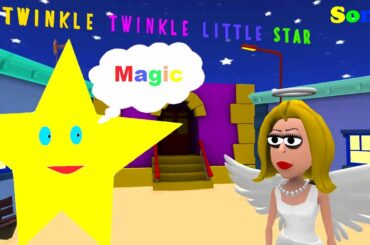 Twinkle Twinkle Little Star | 3D Nursery Rhymes | Cute Dancing | Kids Songs - Baby Bunny