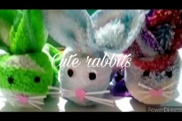 Wow! Very cute rabbit with only our handkerchief