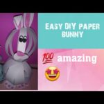 Easy cute DIY paper bunny.