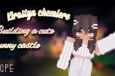 |MCPE| building a cute bunny castle:)