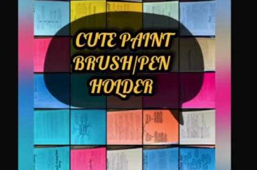 Cute rabbit 🐰 brush / pen holder ! With palstic bottel 👍🏻