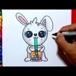 How to draw a cute bunny easy | Zed cute drawings
